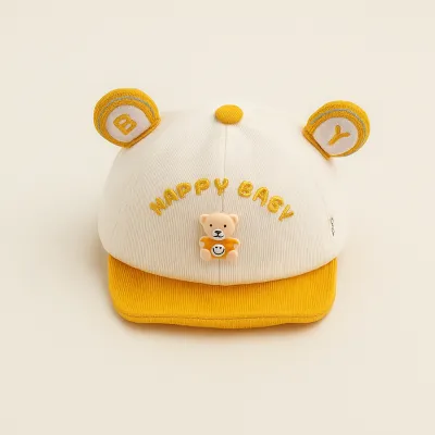 Happy Baby Teddy Ear Cap – Soft Cotton Hat for Newborns & Toddlers